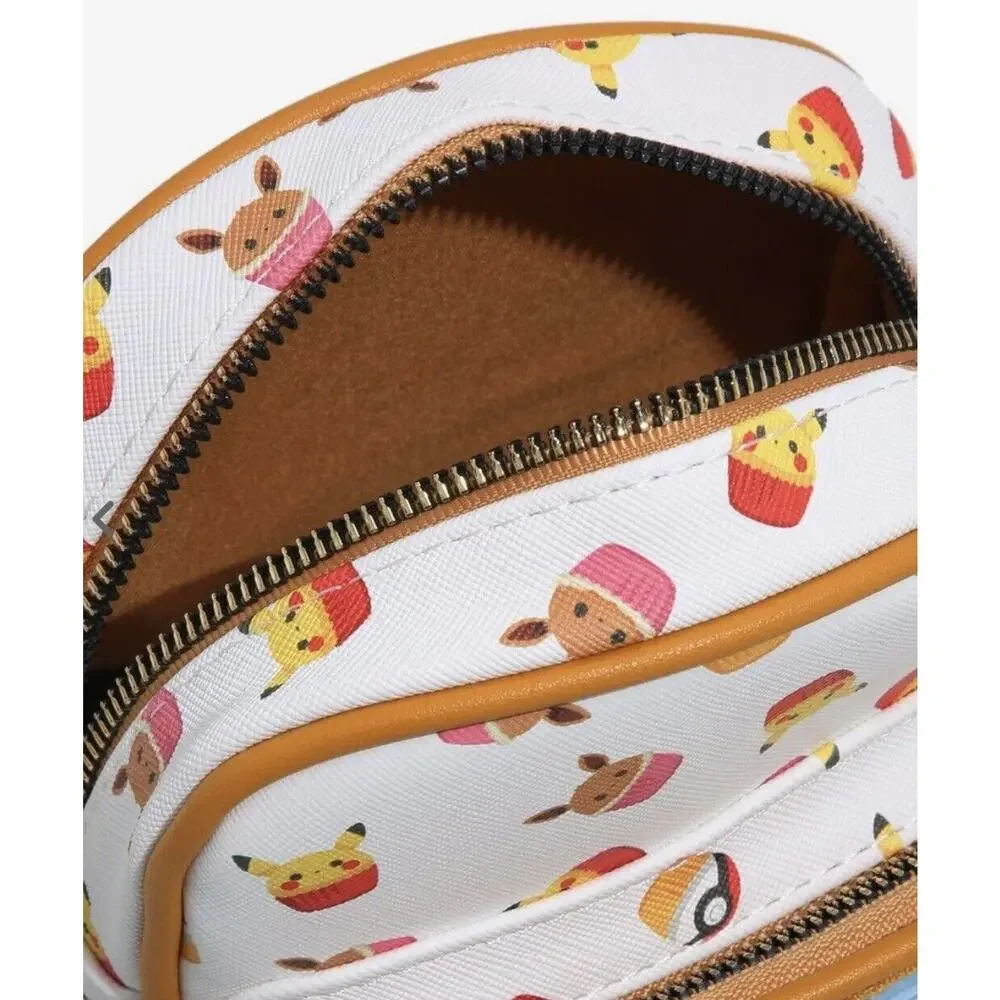 Pokemon Pikachu Eevee Cupcake Crossbody Bag Set ID Card Holder Wallet BIOWORLD